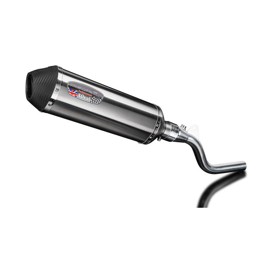 2009-2025 Kawasaki KLX250 / KLX300 - Slip on 13.5 Inch XOval Brushed Stainless Steel Muffler