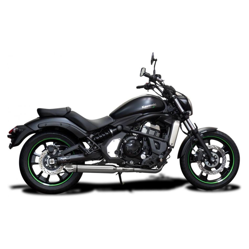 2022-2024 Kawasaki Vulcan S 650 Full Exhaust 16″ Slash Cut Muffler Stainless