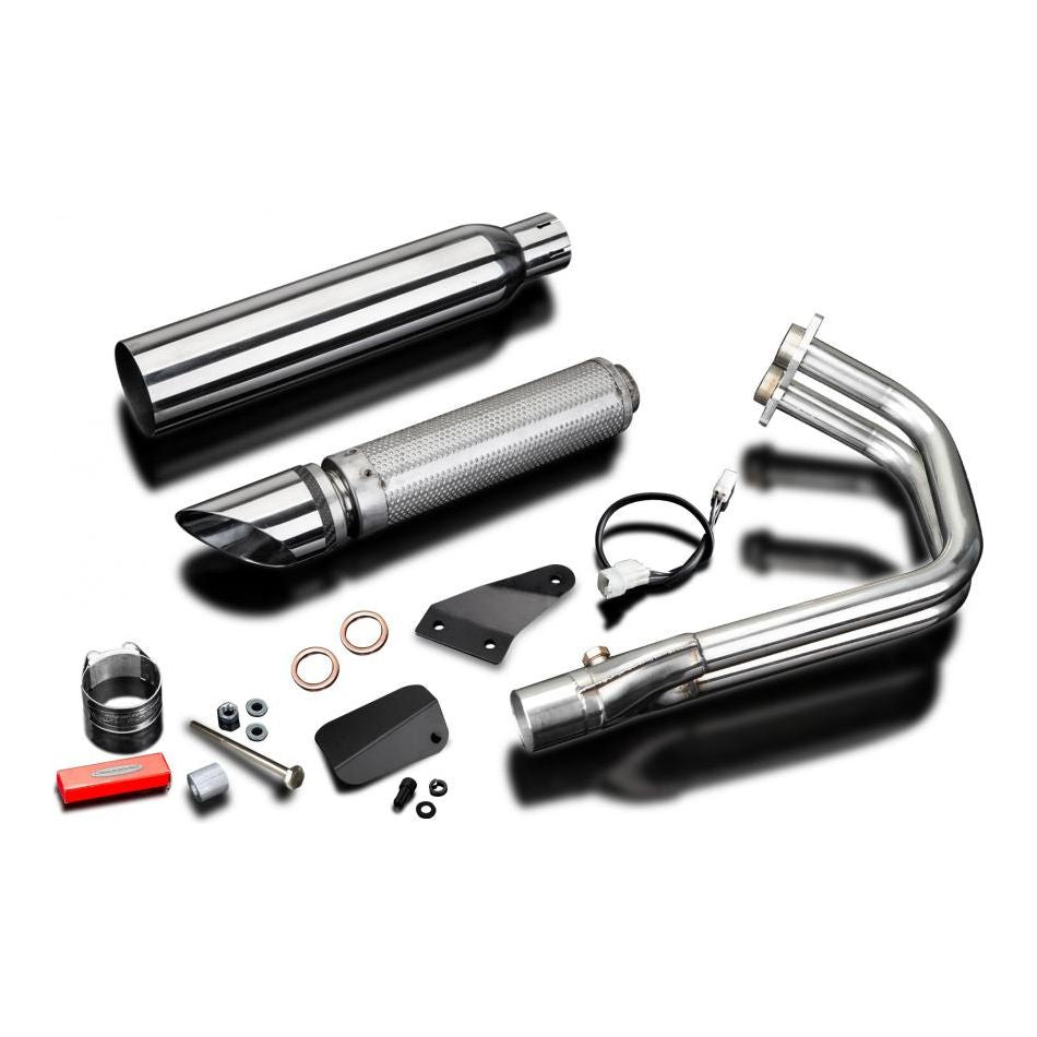 2022-2024 Kawasaki Vulcan S 650 Full Exhaust 16″ Slash Cut Muffler Stainless