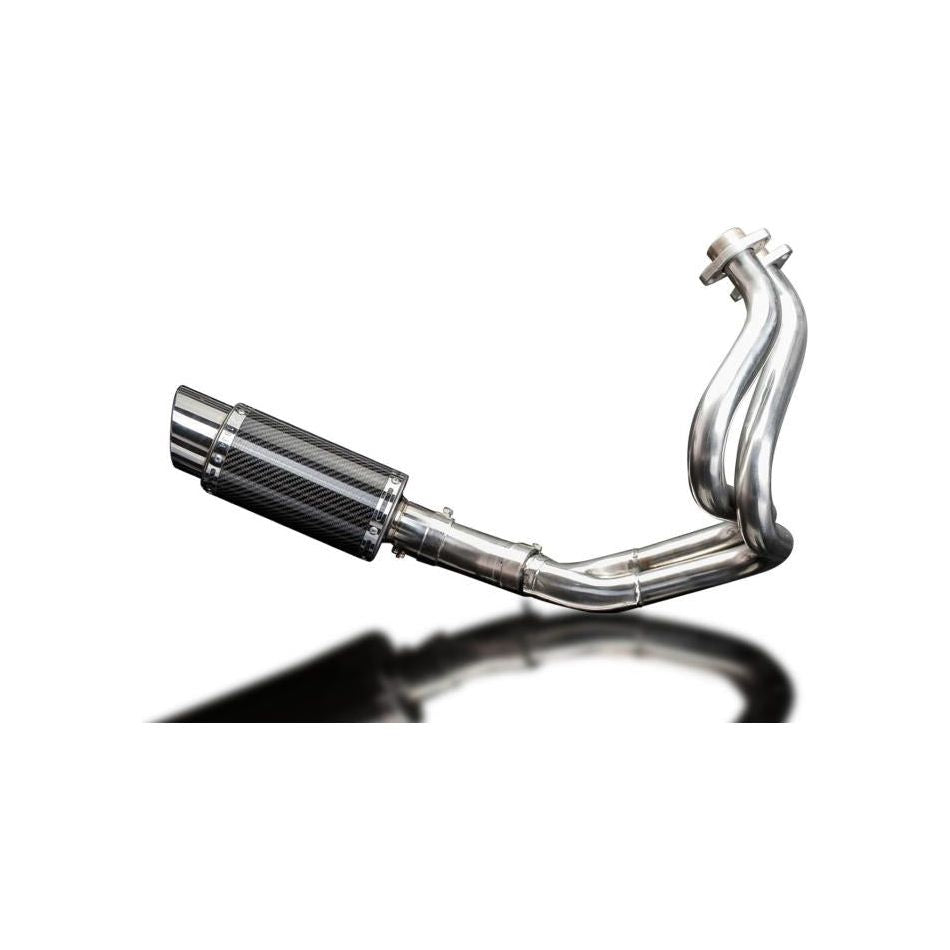 2012-2016 Kawasaki Ninja 650 - Complete Exhaust 2-1 8″ Round Carbon Muffler