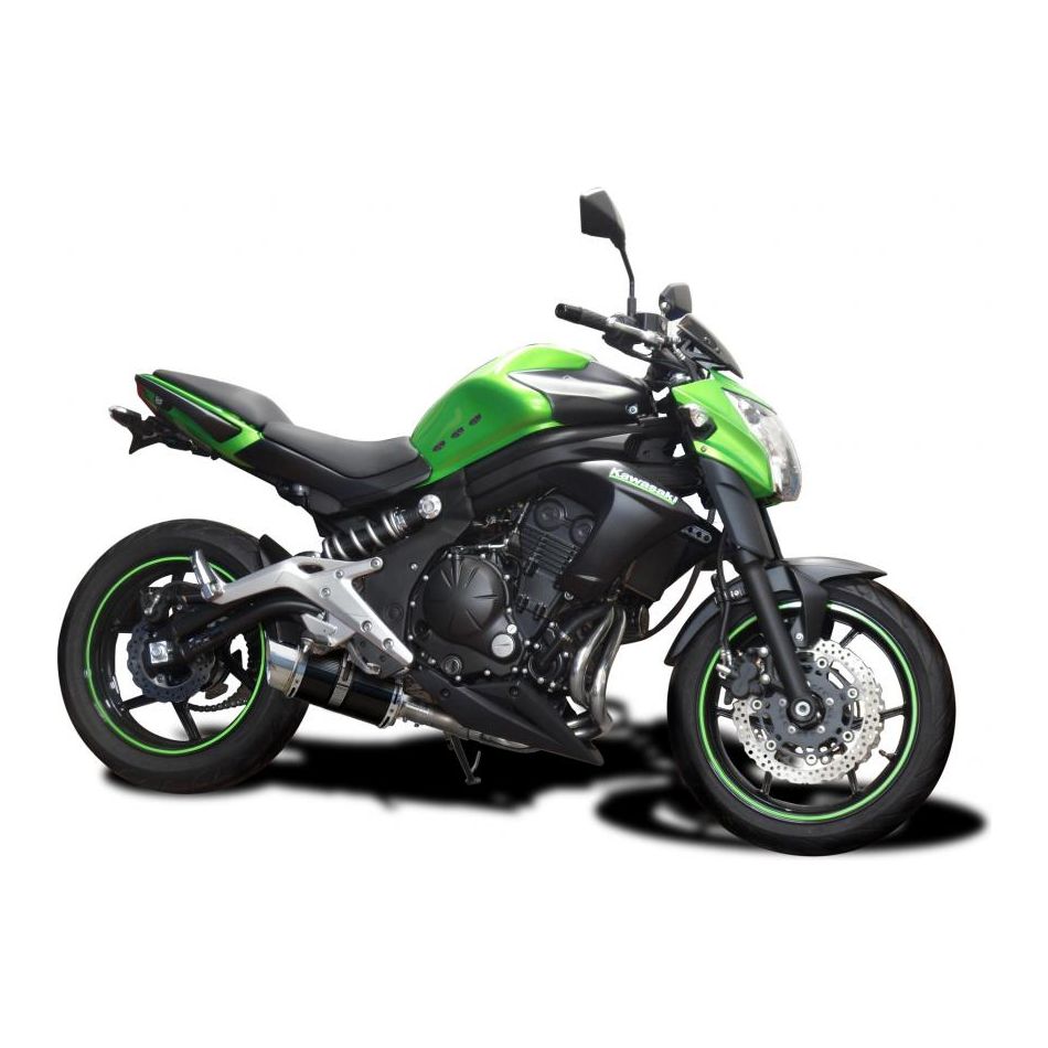 2012-2016 Kawasaki Ninja 650 - Complete Exhaust 2-1 8″ Round Carbon Muffler