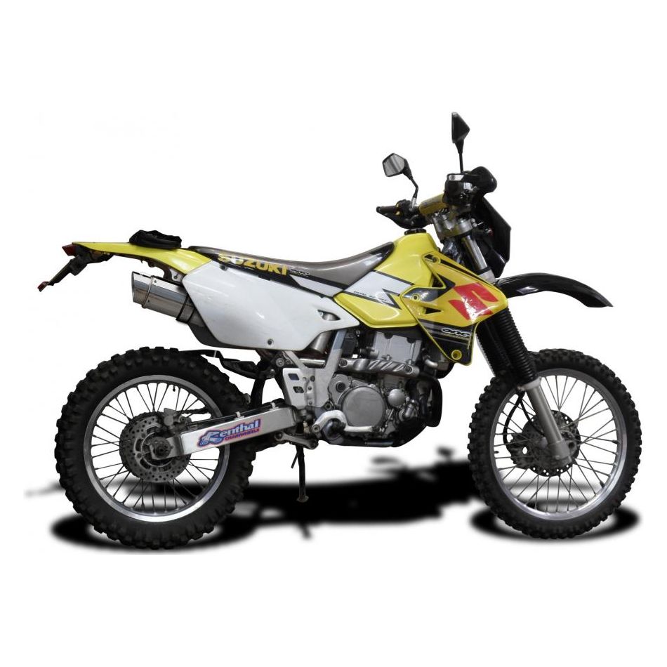 2000-2024 Suzuki DRZ400S Full Exhaust with 8 Inch Round Stainless Steel Muffler