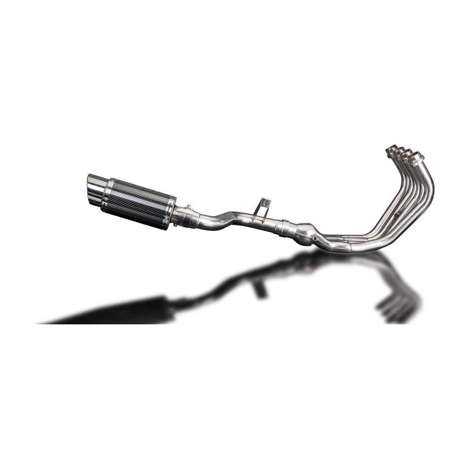 2009-2017 Yamaha FZ6R Complete Exhaust 4-1 8″ Round - Carbon Muffler