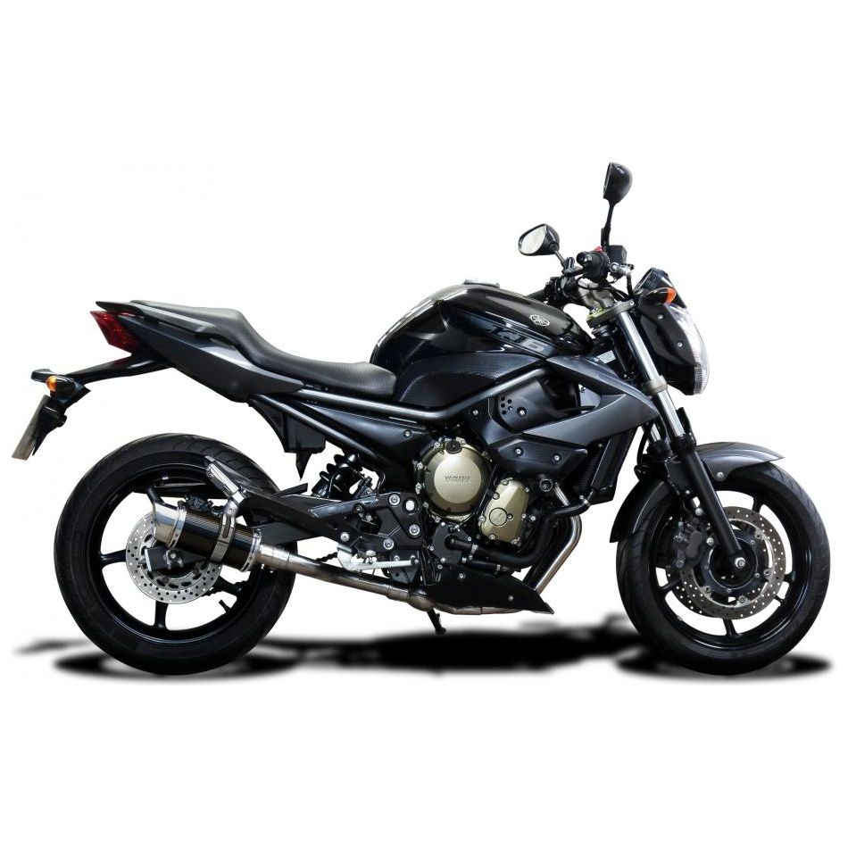 2009-2017 Yamaha FZ6R Complete Exhaust 4-1 8″ Round - Carbon Muffler