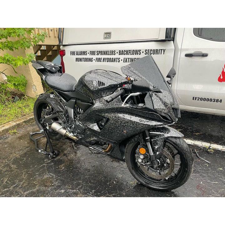 2021-2024 - Yamaha YZF-R7 Carbon Fiber Marble Black Fairing Kit