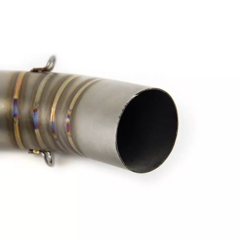 2015-2024 YZF R1 Yamaha MT10 Slip On Exhaust Mid Link Pipe 61mm Muffler Tips