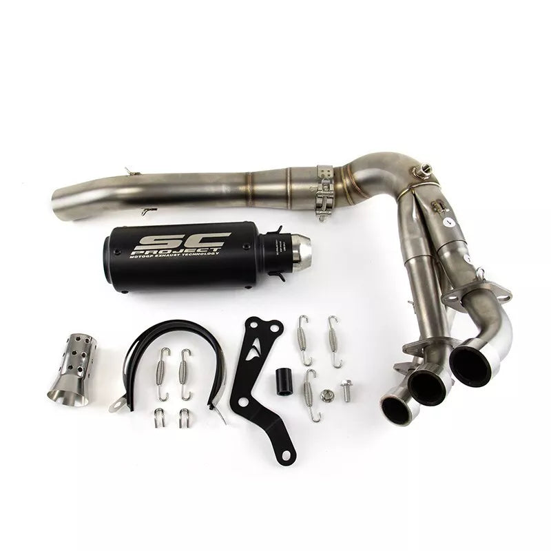 2020-2024 MT-09 Yamaha MT-09 Exhaust Front Pipe Muffler Tips Whole System