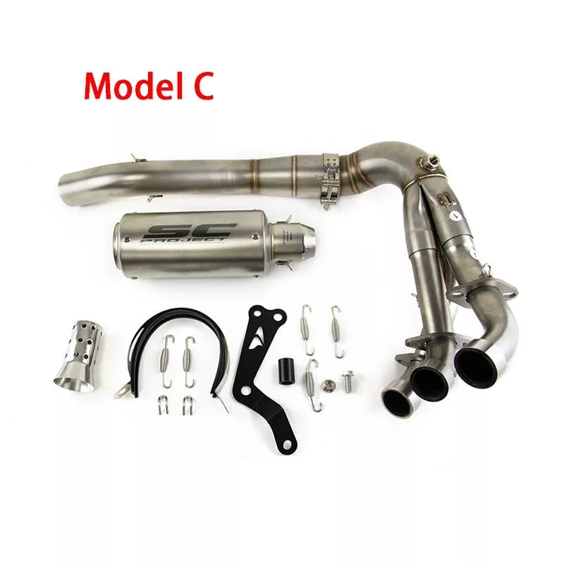 2020-2024 MT-09 Yamaha MT-09 Exhaust Front Pipe Muffler Tips Whole System