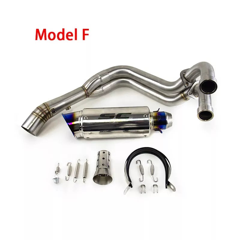 2021-2024 YZF R7 for Yamaha MT-07 Whole System Exhaust Header Pipe Muffler Tips