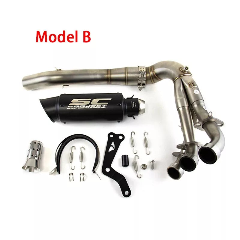 2020-2024 MT-09 Yamaha MT-09 Exhaust Front Pipe Muffler Tips Whole System