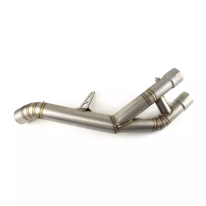 2015-2024 YZF R1 Yamaha MT10 Slip On Exhaust Mid Link Pipe 61mm Muffler Tips