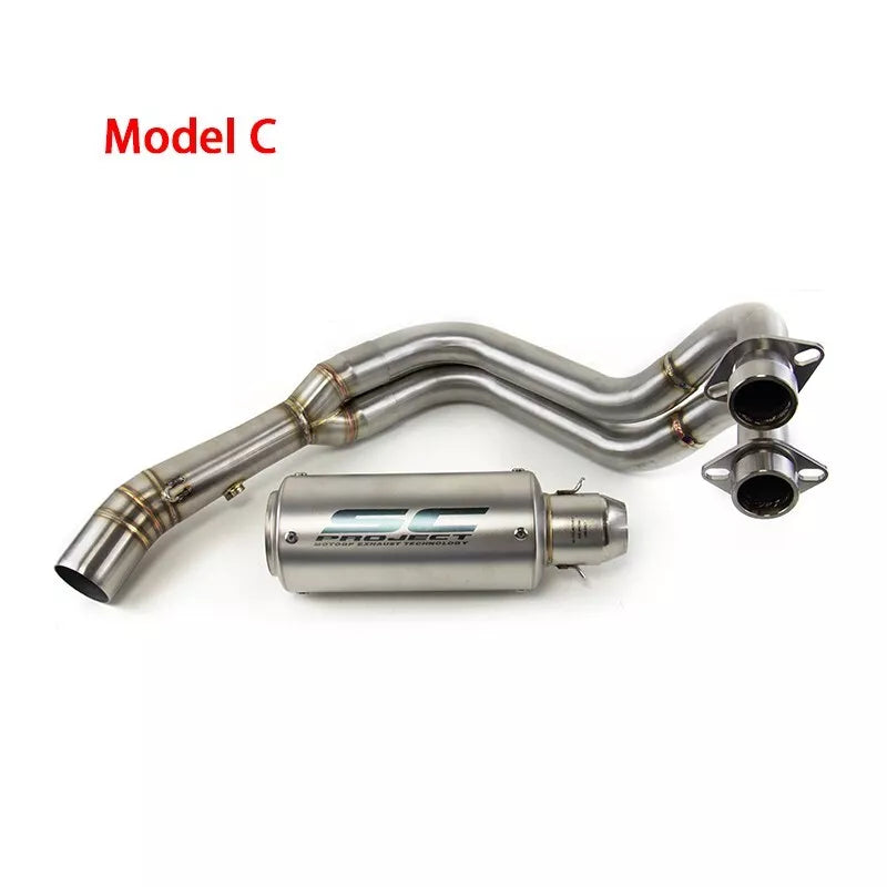 2021-2024 YZF R7 for Yamaha MT-07 Whole System Exhaust Header Pipe Muffler Tips