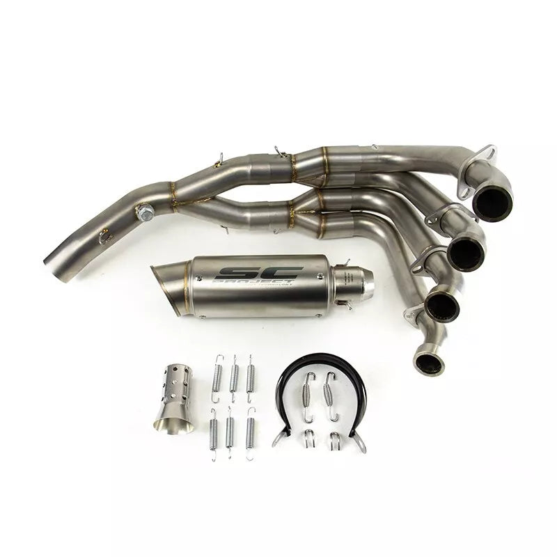 2006-2018 YZF R6 Yamaha Whole System Exhaust Header Pipe Silver Muffler Tips