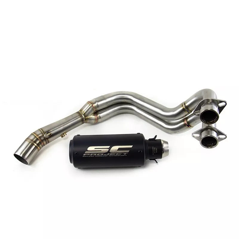 2021-2024 YZF R7 for Yamaha MT-07 Whole System Exhaust Header Pipe Muffler Tips