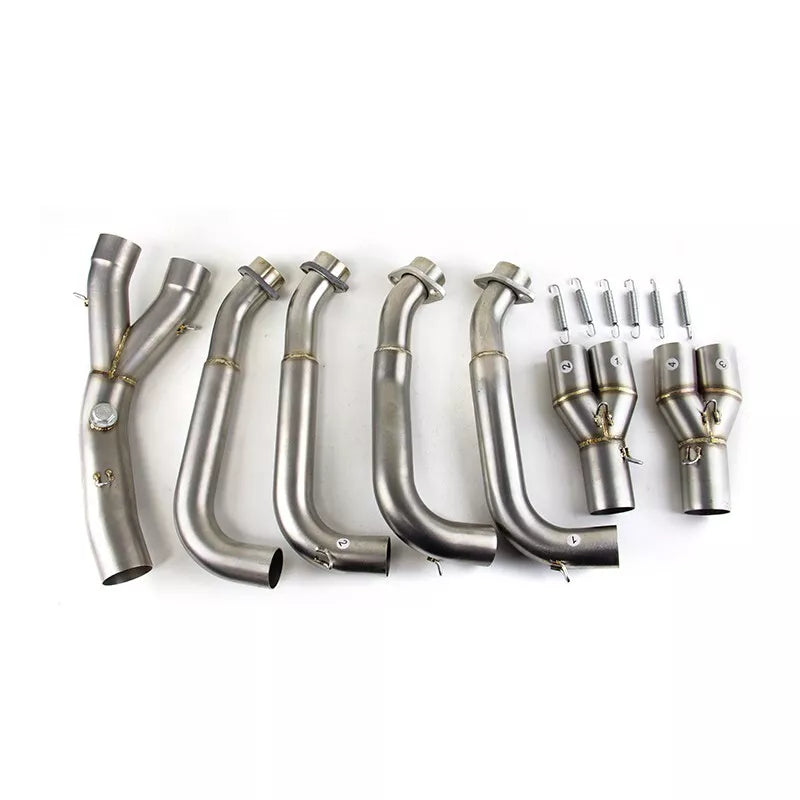 2006-2018 YZF R6 Yamaha Whole System Exhaust Header Pipe Silver Muffler Tips