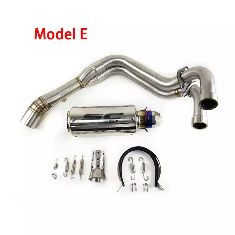 2021-2024 YZF R7 for Yamaha MT-07 Whole System Exhaust Header Pipe Muffler Tips