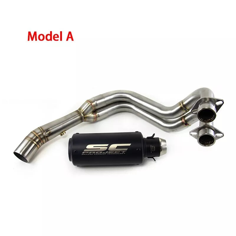 2021-2024 YZF R7 for Yamaha MT-07 Whole System Exhaust Header Pipe Muffler Tips