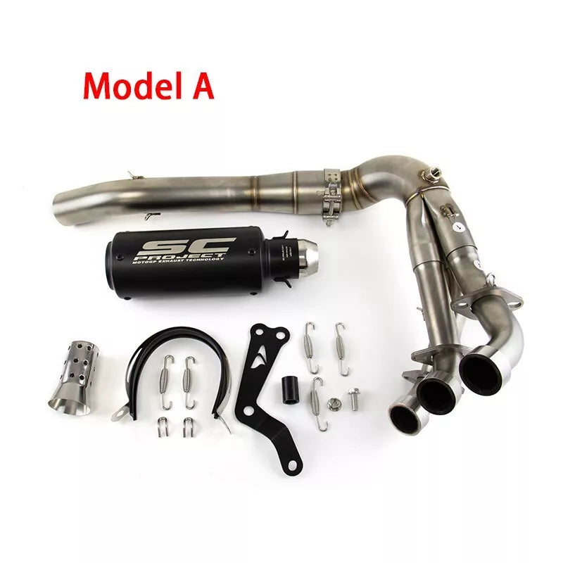 2020-2024 MT-09 Yamaha MT-09 Exhaust Front Pipe Muffler Tips Whole System