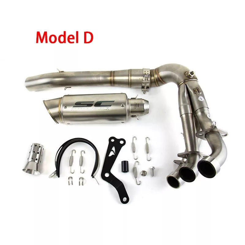 2020-2024 MT-09 Yamaha MT-09 Exhaust Front Pipe Muffler Tips Whole System