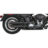 Vance & Hines 2007-2017- HD Softail Fatboy Twin Slash Chrome Slip-On Exhaust