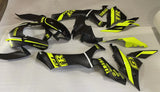 2020-2024 - Yamaha YZF R1 Black With Fluorescent Yellow Fairing Kit