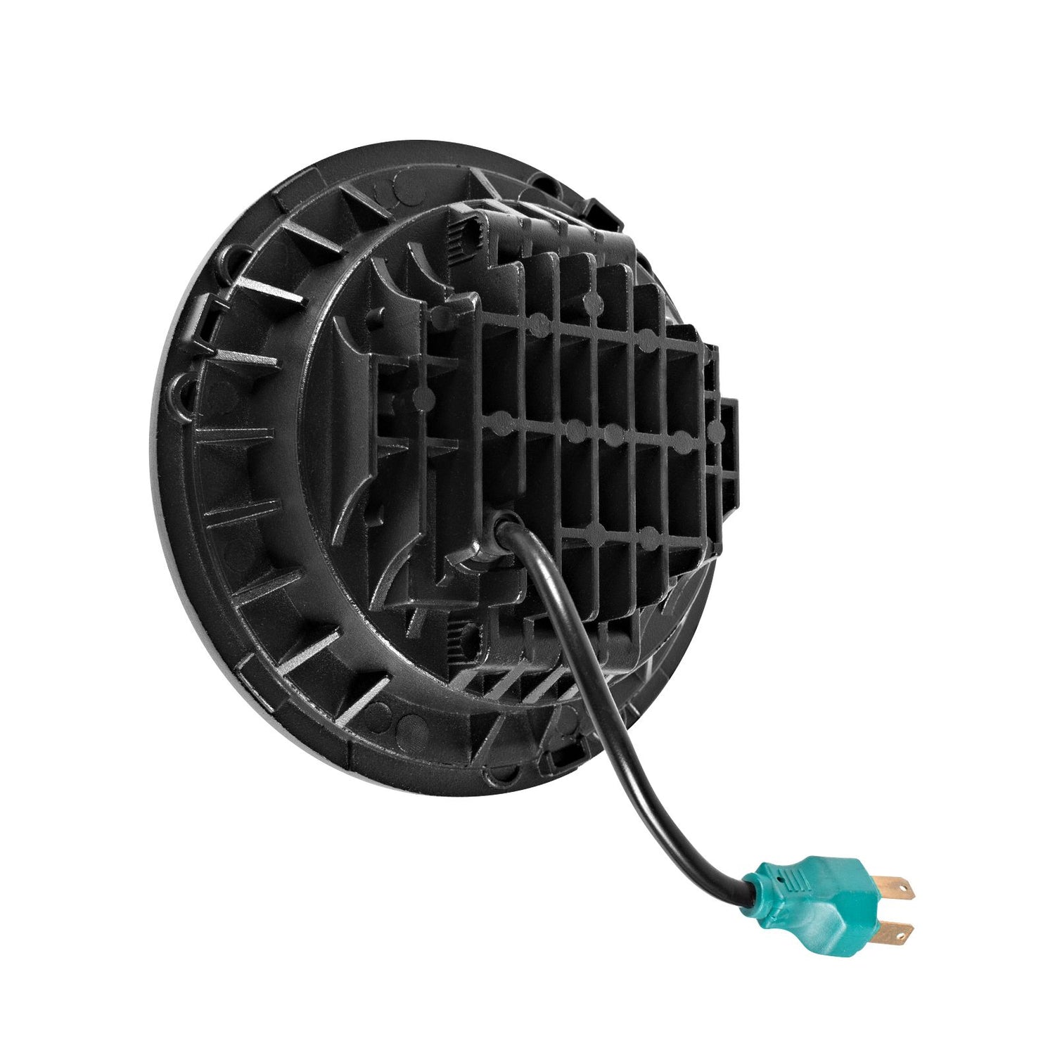 Hogworkz - 7" LED Blackout Headlight w/ Auxiliary Passing Lamps for Indian Motorcycles