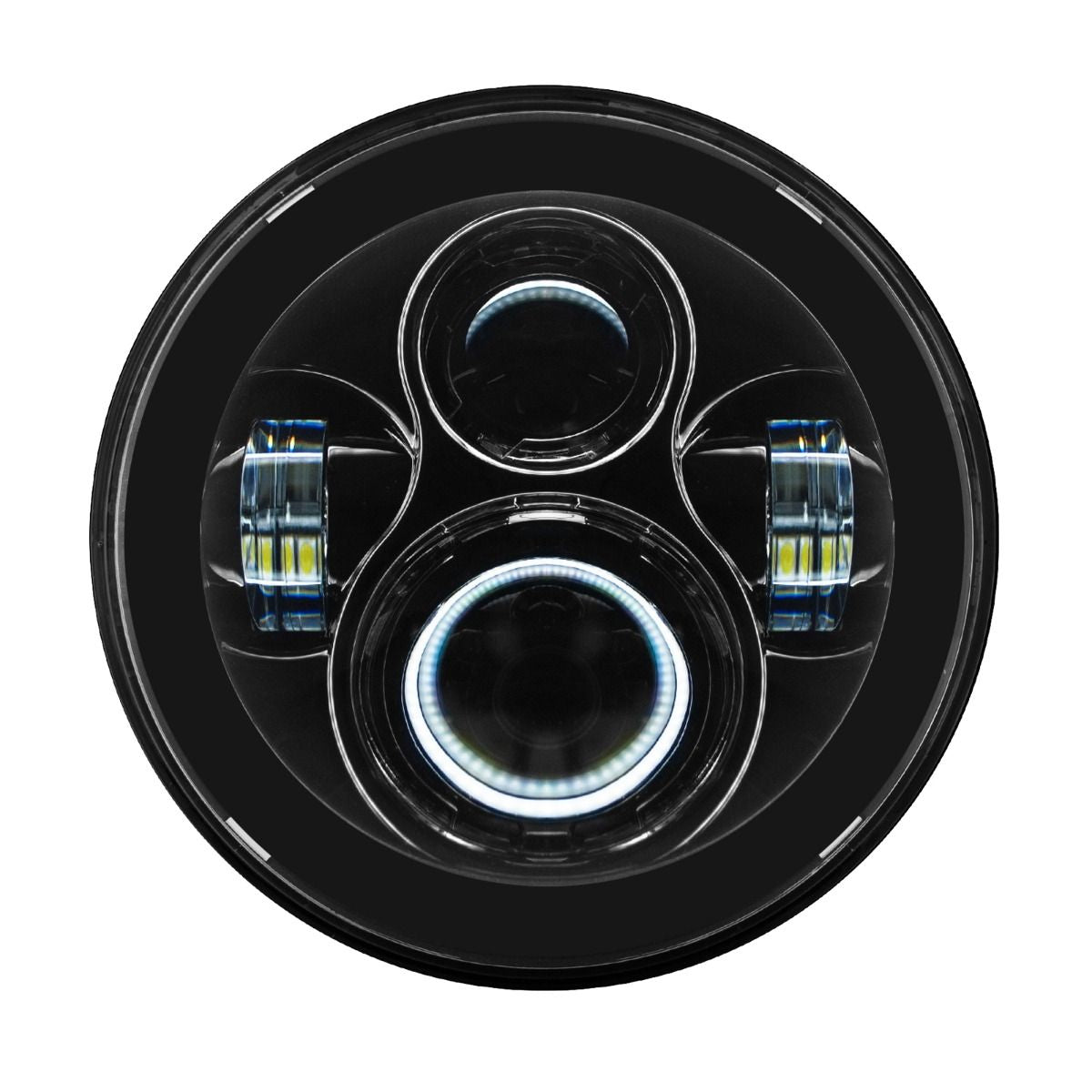 HogWorkz - 7" LED Black Headlight For Harley Softail 2018-2025