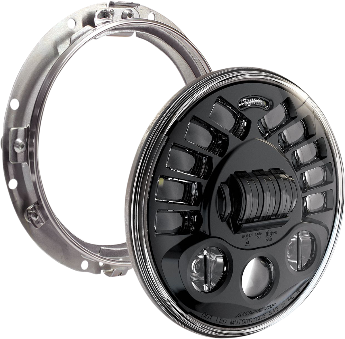 Custom Dynamics - 1994-2013 Harley Davidson - 7' Adaptive Headlight w/ Mounting Ring