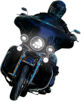 Custom Dynamics - 1994-2013 Harley Davidson - 7' Adaptive Headlight w/ Mounting Ring