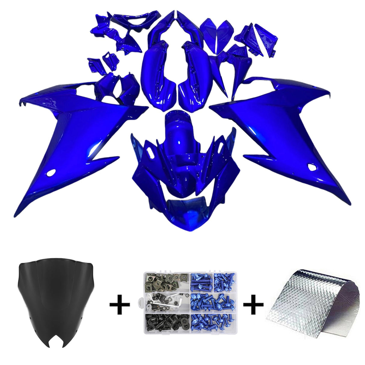 2009-2015 Yamaha FZ6R Blue Fairing Kit