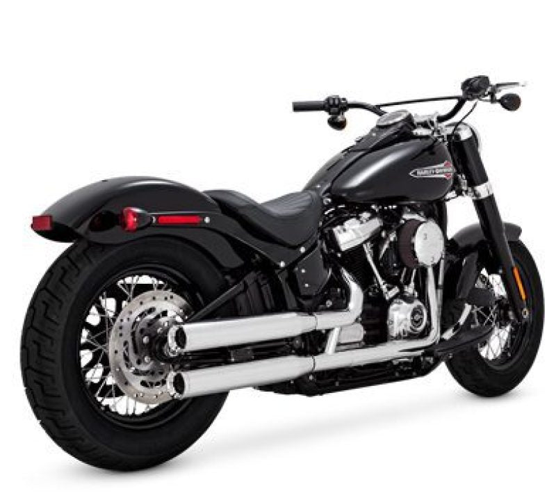 Vance & Hines 2018-2022- HD Softail Eliminator S/OS Chrome Slip-On Exhaust