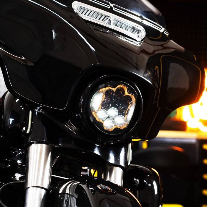 HogWorkz - 7" LED Silvertooth Performance Headlight for Harley Touring