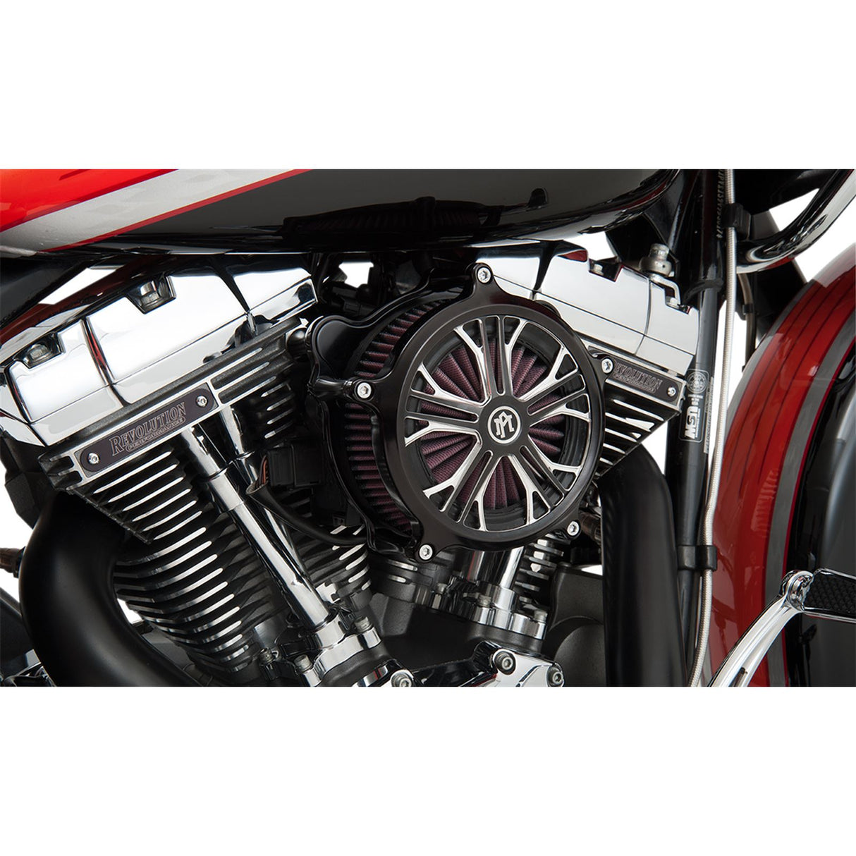 Performance Machine - 2008-2016 HD - Super Gas Black Air Cleaner