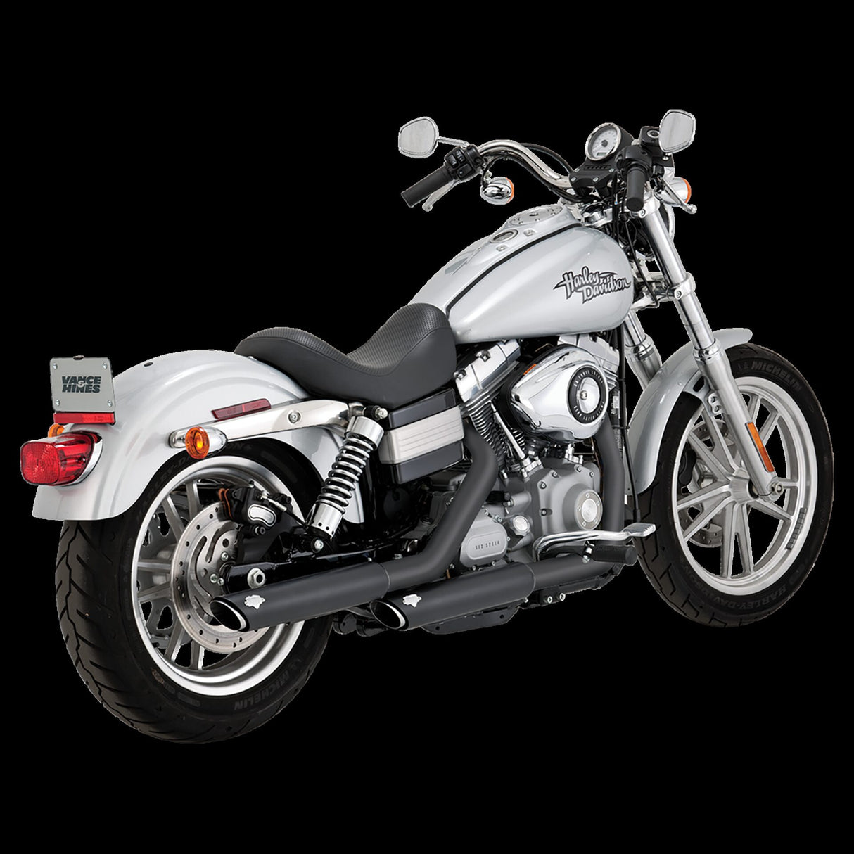 Vance & Hines 2008-2017- Harley Davidson Dyna / Fatbob/ Wide Glide Twin Slash 3in Slip-On Exhaust