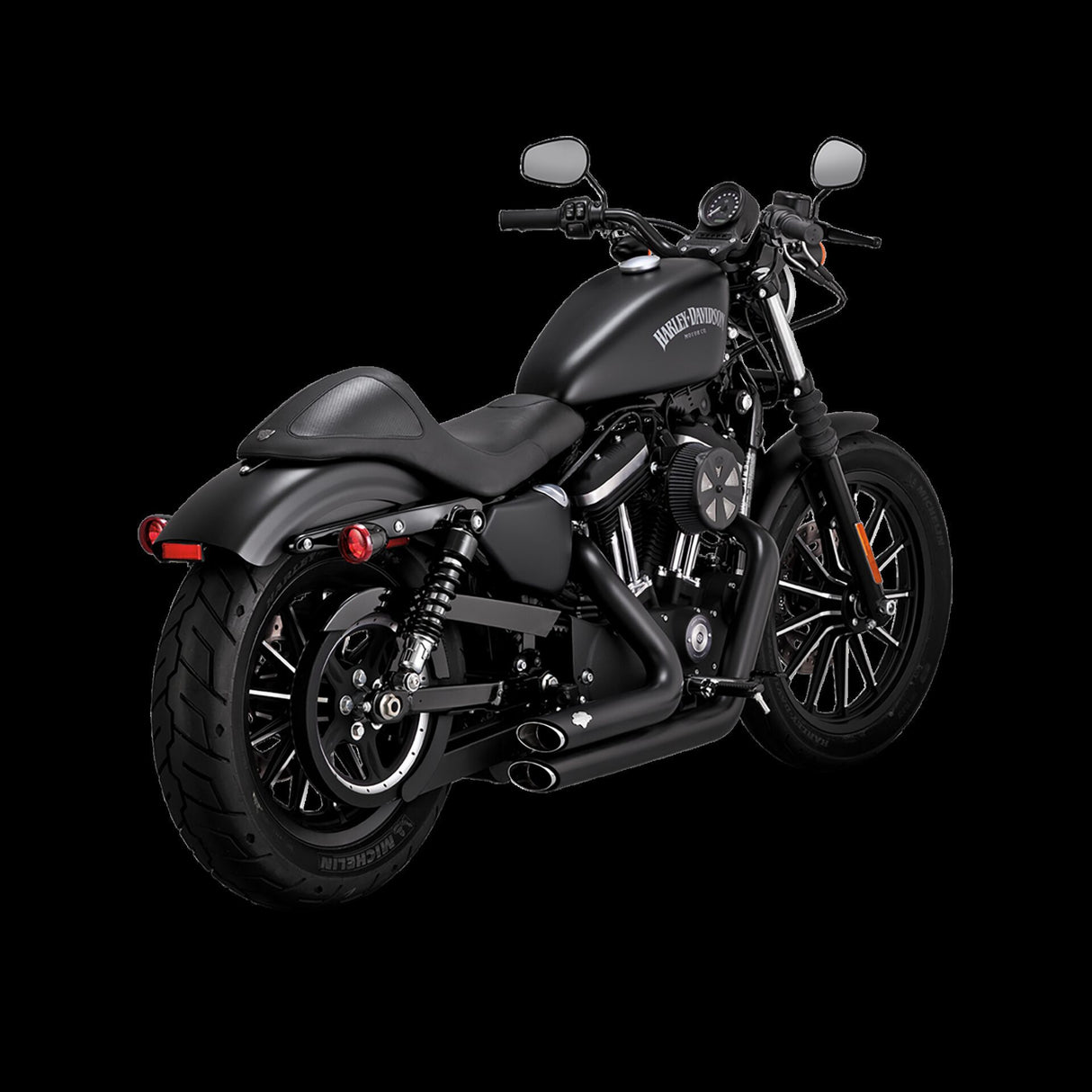 Vance & Hines 2006-2011- Harley Davidson Dyna Shortshots Staggered Bl PCX Full System Exhaust