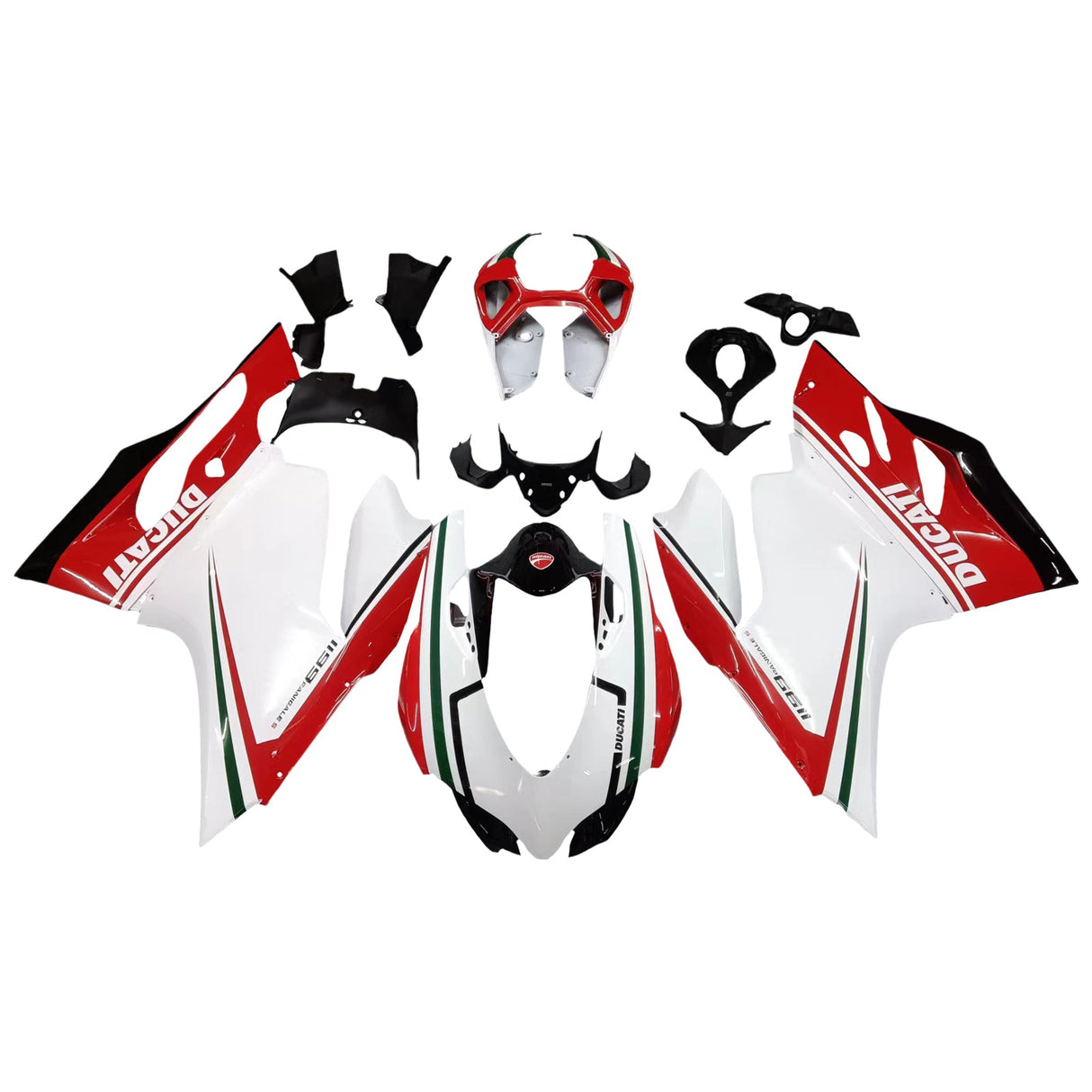 2012-2015 899 Ducati Red&White Faring Kit