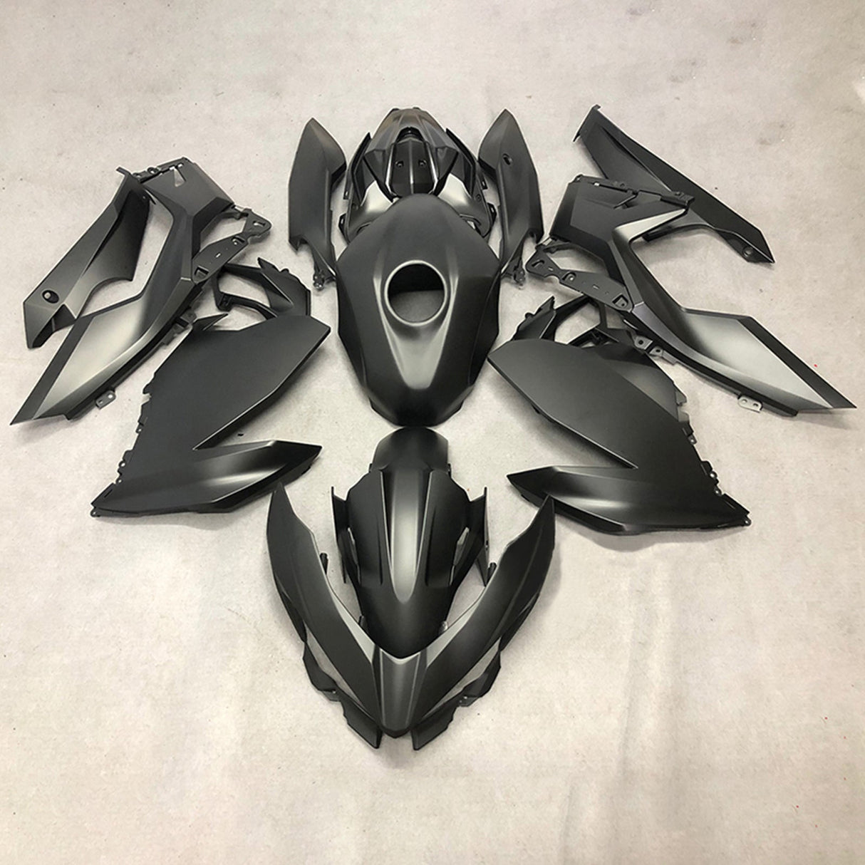 2018-2024 Kawasaki EX400/Ninja400 Matte Black Fairing Kit