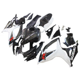 2006-2007 SUZUKI GSXR 600/750 K6 Carbon Fiber Black&White Fairing Kit