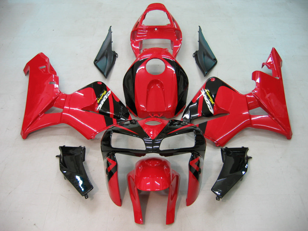 2005-2006 CBR600RR Honda Fairing F5 Red Kit