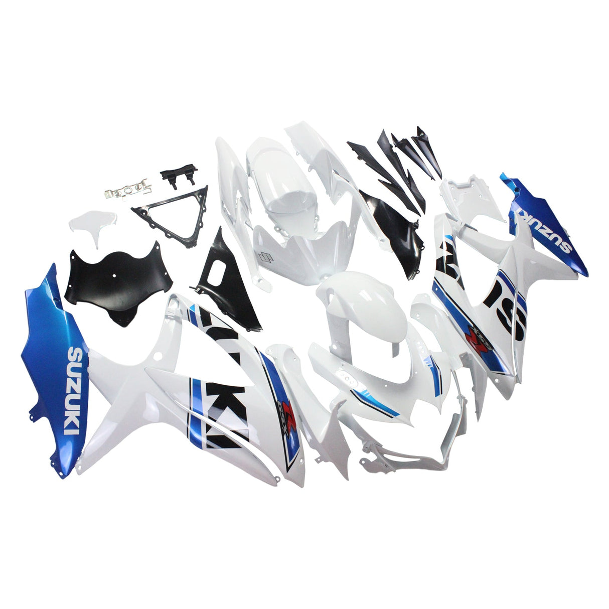 2008-2010 Suzuki GSXR600/750 Fairing White&Blue Kit