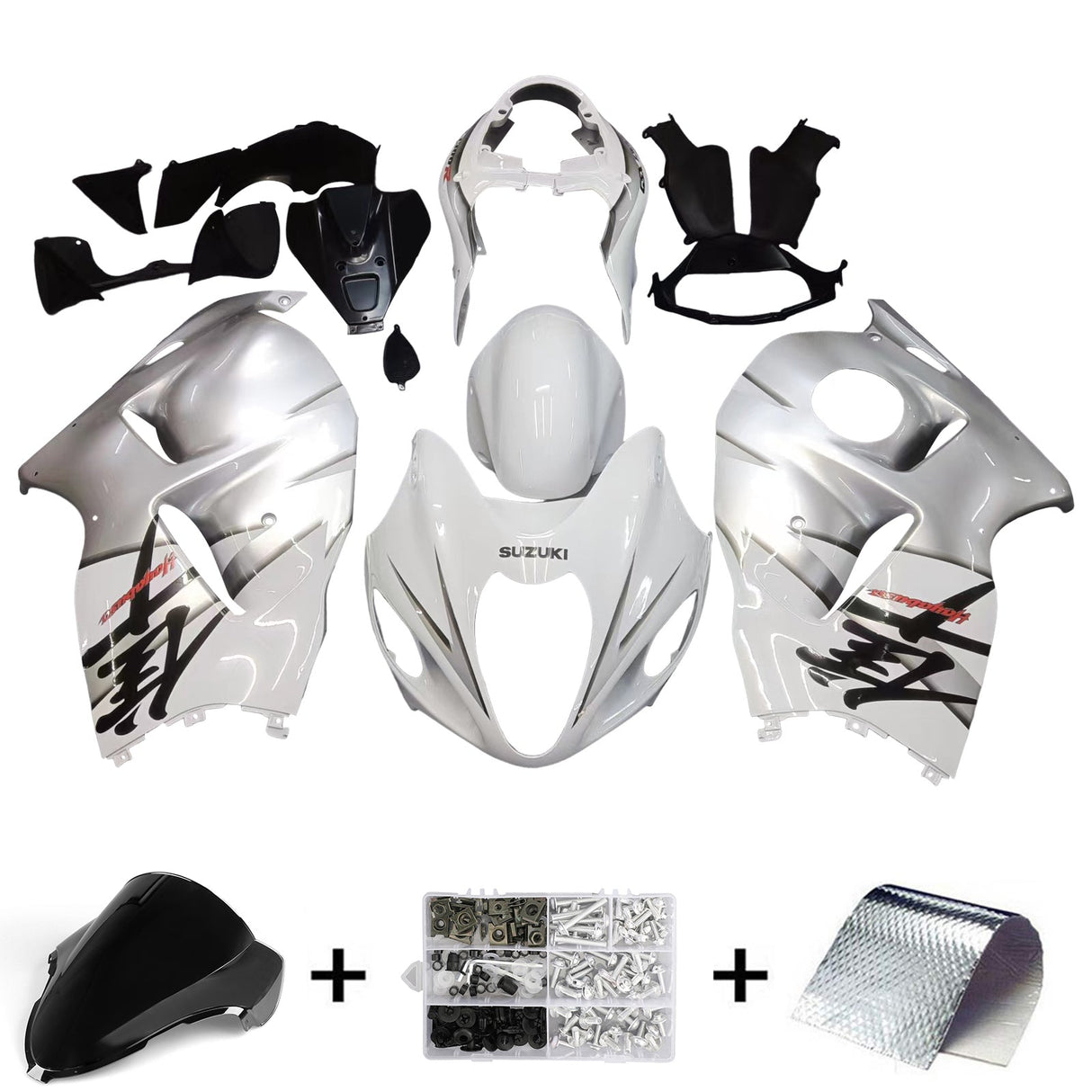 1999-2007 Suzuki Hayabusa GSXR1300 White Kit