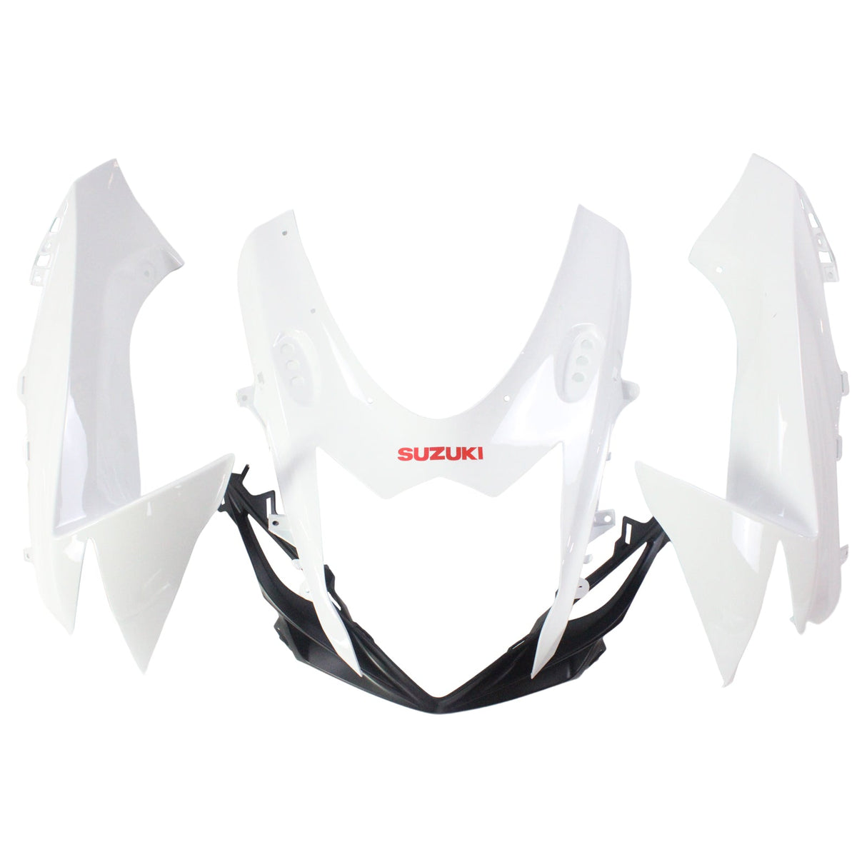 2011-2024 Suzuki GSXR 600/750 White With Red Logo Fairing Kit