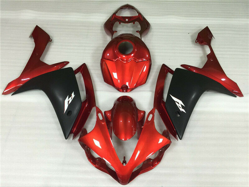 2006-2007 Yamaha  YZF R6 Fairing Red Black Fairing Kit