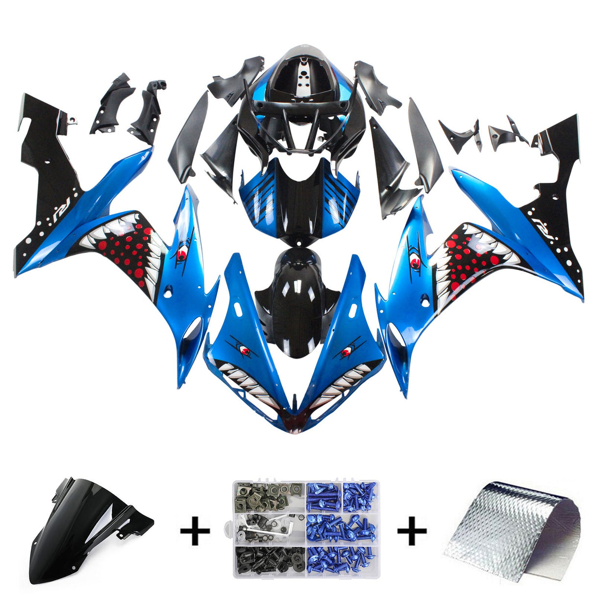 Yamaha YZF 1000 R1 2004-2006- Fairing Kit Bodywork Plastic ABS fit