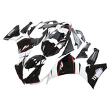 Yamaha 2012-2014 YZF 1000 R1 Black White Fairing Kit