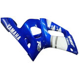 1998-2002 Yamaha YZF 600 R6 Blue Mix White Fairing Kit