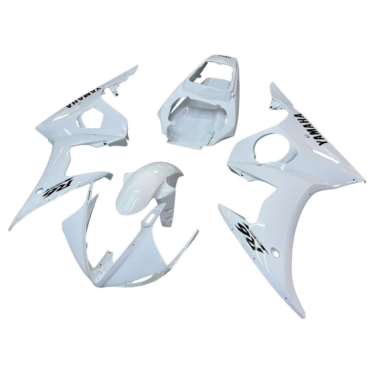 2003-2004 Yamaha YZF 600 R6 & 2006-2009 YZF R6S White Fairing Kit