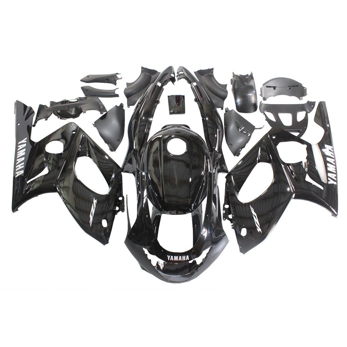 1996-2007 Yamaha YZF 600R Thundercat Black Fairing Kit