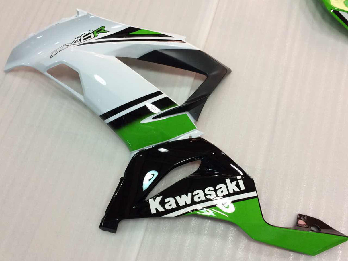 2013-2018 Kawasaki ZX6R Fairing Green&Black Kit