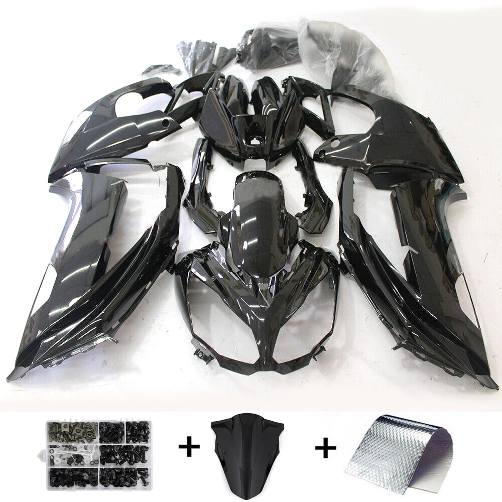 2012-2016 Kawasaki Ninja 650 EX650 Fairing Gloss Black Kit